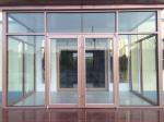 Stainless Steel aluminium Exterior Double floor spring automatic swing Doors
