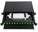 High Quality Drawer Type 12 Port 19' IDU IDF Rack Mount SC Fiber Optic Patch