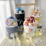 Creative Plush Flower Bouquet With Light , Simulation Bouquet Cute Stuffed