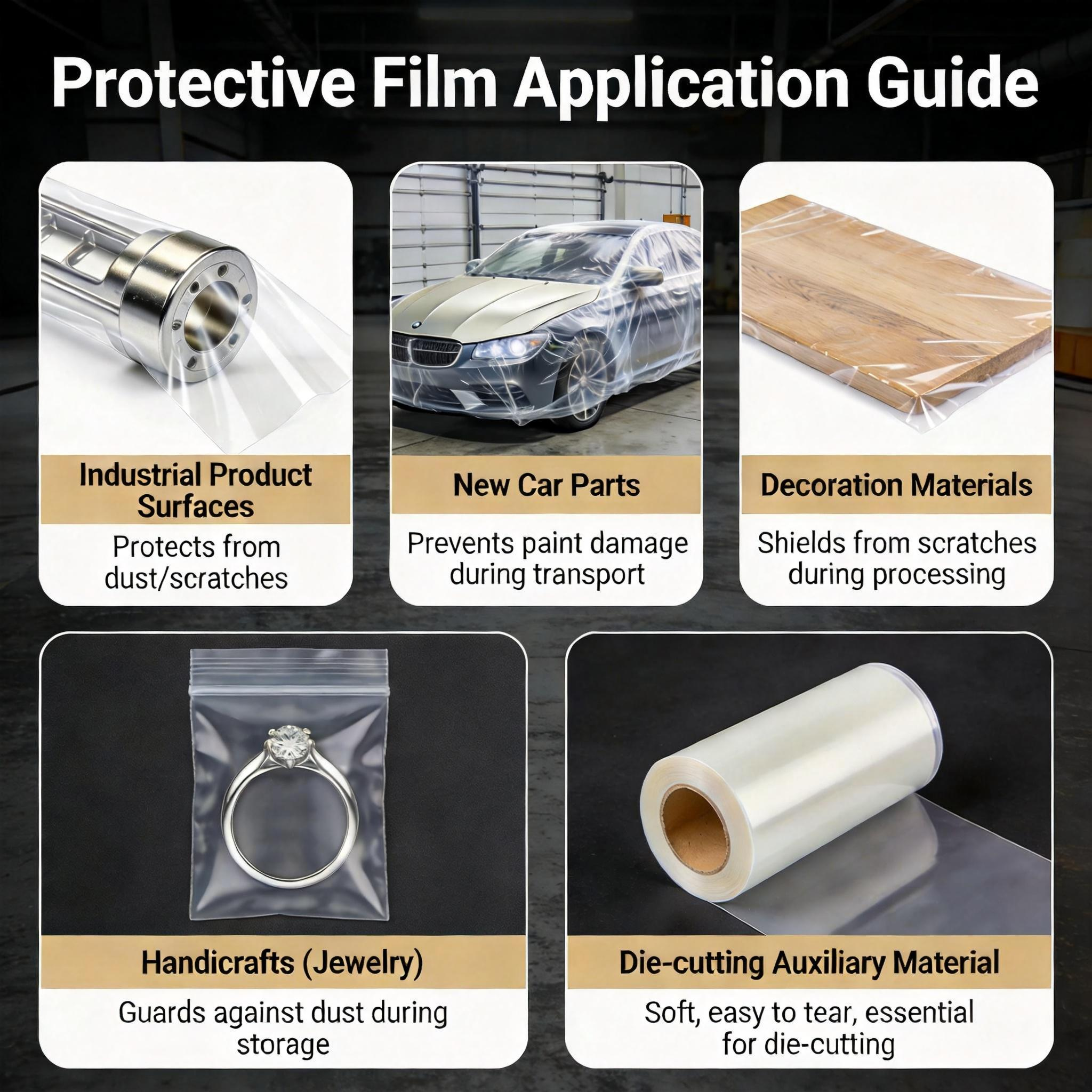 YIHONG PE Grid Protective Film Electrostatic Self-Adhesive Bubble-Free for Electronic Displays Instrument Panel