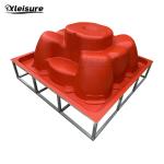 unique design square gel-coat spa hot tub mold (male mold) 8-person party spa