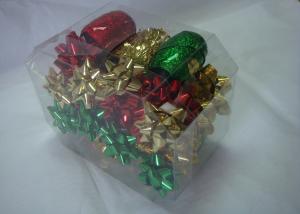 China Metallic , PET and polyester shining Gift Wrap Ribbon set with christmas tinsel on sale