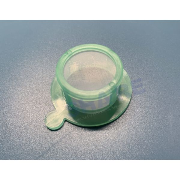100 Micron Cell Strainer With Nylon Screen In Green PP Frame Disposable For Tube