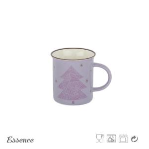 China Custom Ceramic Christmas Mug / Cup Decal Printing With Logo 11OZ Eco Friendly on sale