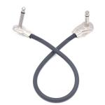 1/4 6.35mm Inch Silver Golden Right Angle Mono TS Audio Jack Instrument Guitar
