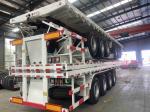 Flat Container Semi-trailer Low-priced Heavy-duty 4-axle 100t Export Brand New