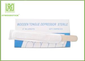 Wholesale 150mm Wooden Tongue Depressor With Paper Wrapped EO Sterilize from china suppliers