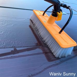 Wholesale Aluminum Alloy Solar Panel Cleaning Brush with 24 Feet Telescopic Rod and Brush Head from china suppliers