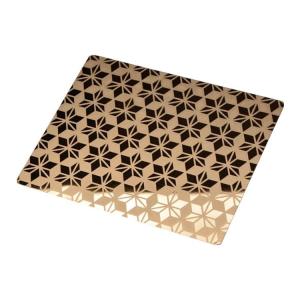 Wholesale Etched Stainless Steel Sheet PVD Color Coating With Bending Welding from china suppliers