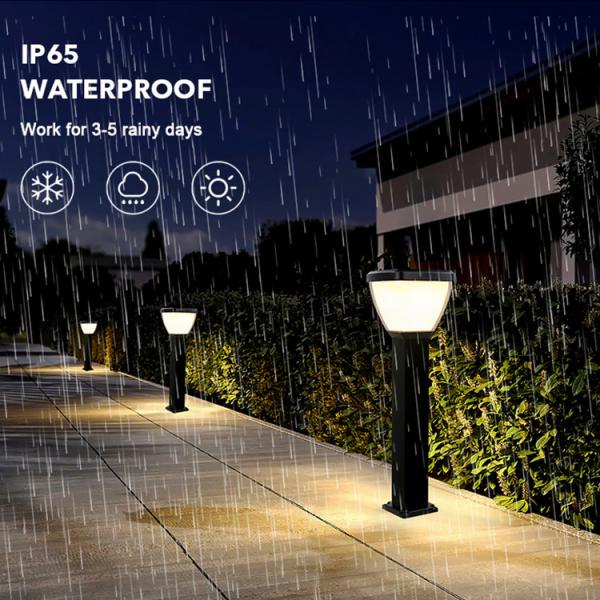Fast Charge Aluminum LED Solar Pathway Lights IP65 Outdoor Solar Lamp For Patio