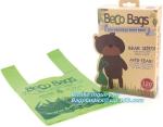 4 rolls white plastic compostable doggie poop bag, 240 bags Tie top handle