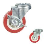 2.5 Inch PP 88lbs Capacity Light Duty Casters With Side Lock