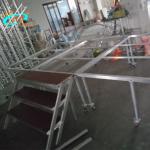 Alu 6061-T6 Assemble Movable Portable Wooden Platform For Event