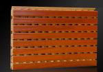 MDF Studio Auditorium Wooden Grooved Acoustic Panel / Sound Absorbing Wall