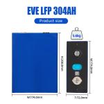 Grade A 6000 Cycles Lithium ion Phosphate Battery 3.2V 310Ah 280Ah 304ah Lifepo4