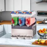 Three Tanks Electric Granita Slush Machine Professional Ice Cream Machine Easy