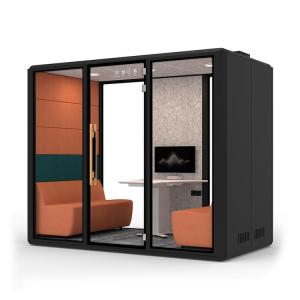 Wholesale 81.6 Inch Glass Soundproof Phone Booth Room 2300HMM Eco Friendly from china suppliers