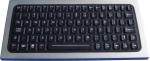 IP68 silicone rubber ruggedized keyboard with sealed aluminum metal housing for