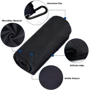 Wholesale Microfiber Waffle Golf Towel Roll Absorbent Quick-Drying Perfect For Golf Course from china suppliers