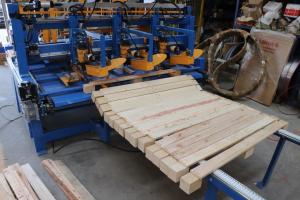 Wholesale Wooden Pallet Foot Pier Making Machine Foot Pier Production, Nailing And Cutting Integrated Machine from china suppliers