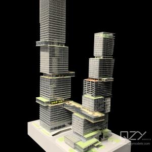 Wholesale Competition Work Model - Designed by NBBJ -1:500 Vanke Project Tower Model from china suppliers