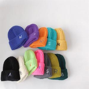 Wholesale 100pcs/Carton Winter Knit Beanie Hats with Embroidery/Blank Pattern from china suppliers