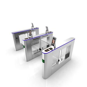 Wholesale 550mm Face Recognition Turnstile Servo Motor , 12V Pedestrian Security Turnstiles from china suppliers