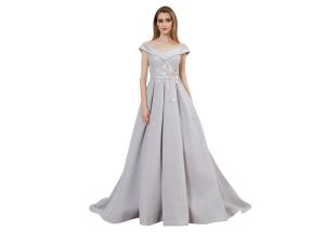 Wholesale Customize High End Muslim Ball Gowns Dresses With Sleeves Chiffon Fabric from china suppliers