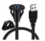 Car Dash Flush Panel Mount Usb 3.0 A Male To A Female Extension Cable