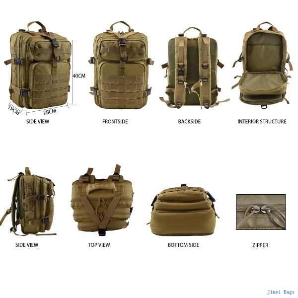 Durable Comfortable Tactical Backpack Lightweight Customized Color