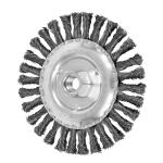 Customized Polishing Wheel Brushes , Rust Cleaning Twist Knot Wire Brush