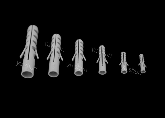 Plastic Expand Nails with Screw 6mm S6 Light Grey Color Plastic Wall Plug Screw Use For Wall