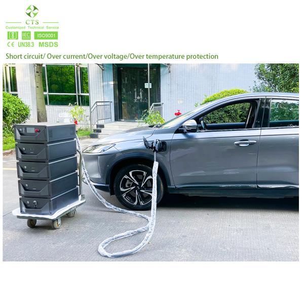 40kW 60kW 120kW ev charging station with lithium battery for rode rescue mobile