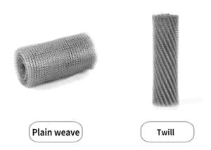 Wholesale Stainless Steel 316l Knitted Wire Mesh 0.1mm Diameter 20-500mm Width from china suppliers