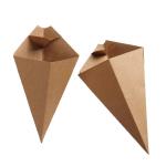 Kraft Paper Chips French Fries Boxes Take Out Containers Packaging For Pastries