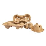 Durable Paper Coffee Cup Holders Customized Take Away Pulp Cup Holder