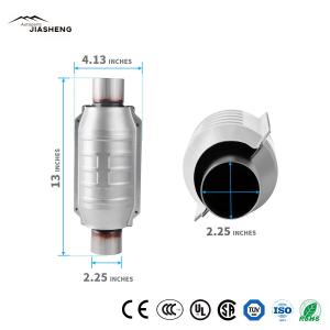 Wholesale Universal 2.25&quot; Inlet/Outlet Direct Fit Exhaust Manifold Auto Catalytic Converter from china suppliers