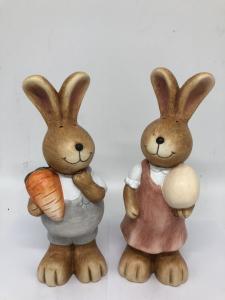 Wholesale Polyresin Rabbit Figurine Home Resin Garden Decor Handmade Craft from china suppliers