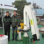 0.35T 3.5M Small Yacht Crane For Deck Cargo Lifting