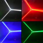Three Heads CREE Mini Beam Moving Head Light 10W 4in1 IP33 Infinite Rotation
