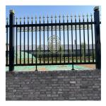Decorative Galvanized Steel Wrought Iron Fence with Hot Dipped Powder Coated