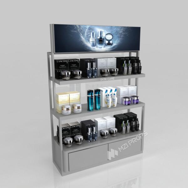 GDR03-CB-01 Universal Side Cabinet with Soft Film Light Box and Black Aluminum