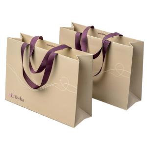Wholesale Custom Printed Folding Papper Carrier Bags Luxury Brand Paper Shopping Bags For Boutique from china suppliers