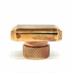Rectangle Shape Antique Finish Metal zamak perfume bottle cap