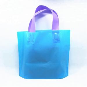 China Plastic Die Cut Shopping Bags With Custom Logo on sale