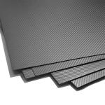Sheet Carbon Fiber 2x2 Pattern 24 In. X 12 In. X 0.250 In. Thick Gloss For Wide