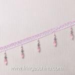 Handmade fashionable chain beads lace tassels fringes for curtain/sofa/pillow