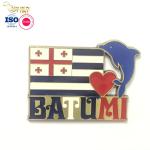 Customized 3d Soft Enamel Souvenir City Refrigerator Magnet Custom Logo Metal