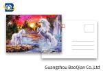 Full Color Animated Postcards , Two Sides Custom Lenticular Printing 0.6 MM PET