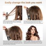 Hair Dryer Brush 6 in 1 Hair Styler Silver Ionic Technology Fast Drying Multi